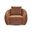 Yahya Swivel Accent Chair In Sienna
