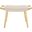 Yara Beige and Natural Bench