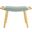 Yara Blue and Natural Bench