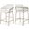 Yara Vegan Leather Counter Stool In Cream