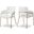 Yara Vegan Leather Dining Chair Set of 2 In Cream