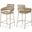 Yara Velvet Counter Stool In Beige