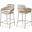 Yara Velvet Counter Stool In Stone