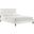 Yasmine Channel Tufted Performance Velvet Full Platform Bed In White MOD-7000-WHI