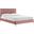 Yasmine Channel Tufted Performance Velvet King Platform Bed In Dusty Rose