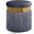 Yasmine Velvet Ottoman/Stool In Grey