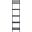 Yassi 5 Tier Leaning Etagere in Black