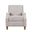 York Push Back Upholstered Recliner Accent Chair with Nailhead Trim In Grey