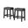 Yosef 24 Inch Wood Counter Stool Set of 2 In Charcoal