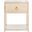 Yudi 1 Drawer 1 Shelf Nightstand in Antique White