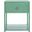 Yudi 1 Drawer 1 Shelf Nightstand in Turquoise
