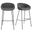 Zach Barstool Set of 2 In Gray and Blue