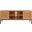 Zadie 1 Shelf Rattan Media Stand in Natural