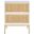 Zadie 2 Drawer Rattan Nightstand in White