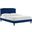 Zahra Channel Tufted Performance Velvet King Platform Bed In Navy MOD-7014-NAV