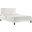 Zahra Channel Tufted Performance Velvet Queen Platform Bed In White MOD-6974-WHI