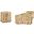 Zaire Occasional Table Set In Burl