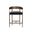 Zanatta Counter Stool In Charcoal Black