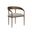 Zanatta Dining Armchair In Zenith Taupe Grey
