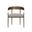 Zanatta Dining Armchair In Zenith Taupe Grey