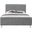 Zara Velvet Full Bed In Grey