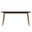 Zayle 55 Inch Dining Table with Glass Top In Gold and Black