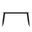 Zayle 55 Inch Dining Table with Sintered Stone Top In Black and White/Gold