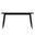 Zayle 55 Inch Dining Table with Sintered Stone Top In Black