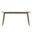 Zayle 55 Inch Dining Table with Sintered Stone Top In Gold and Dark Grey
