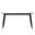 Zayle 55 Inch Dining Table with Sintered Stone Top In Light Grey and Black