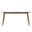 Zayle 55 Inch Dining Table with Sintered Stone Top In Light Grey and Gold