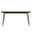 Zayle 62 Inch Dining Table with Sintered Stone Top In Gold and Black