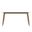 Zayle 62 Inch Dining Table with Sintered Stone Top In Gold and White