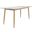 Zayle 71 Inch Dining Table In White and Grey