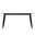 Zayle 71 Inch Dining Table with Sintered Stone Top In Black and Grey