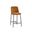 Zeke Counter Stool In Black and Bergen Marmalade