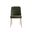 Zeke Dining Chair Set of 2 In Bergen Olive and Antique Brass