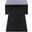 Zen Indoor-Outdoor Mushroom Modern Concrete 18.1 Inch Height Accent Table in Black