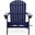 Zenithia Outdoor Foldable Adirondack Chair with 2 Cup Holders In Blue