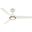 Zentech 44 Inch 3-Blade Wi-Fi Energy Star Damp Rated Ceiling Fan with LED Light Kit and Handheld Remote In Fresh White