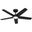 Zentech 44 Inch 5-Blade Wi-Fi Energy Star Damp Rated Ceiling Fan with LED Light Kit and Handheld Remote In Matte Black