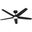 Zentech 52 Inch 5-Blade Wi-Fi Energy Star Damp Rated Ceiling Fan with LED Light Kit and Handheld Remote In Matte Black