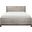 Zephyr Light Gray And Black Queen Panel Bed