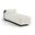 Zephyr Linen Textured Fabric Upholstered Chaise In Cream