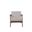 Zephyr Slate Lounge Chair In Medium Brown and Light Grey
