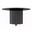Zevro 71 Inch Round Dining Table with Glass Top In Gold and Black