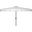 Zimmerman 6.5 X 10 Ft Rect Market Umbrella In White