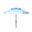 Zimmerman 9Ft Double Top Market Umbrella in Blue and White