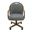 Zip Ship Dining Chair Caster Swivel Tilt Fabric Dinning Chair In Chestnut and Texture Bronze