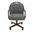 Zip Ship Dining Chair Caster Swivel Tilt Fabric Dinning Chair In Walnut and Texture Bronze